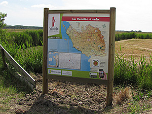 Osature bois mettant en valeur le plan de la Vendée en impression numérique